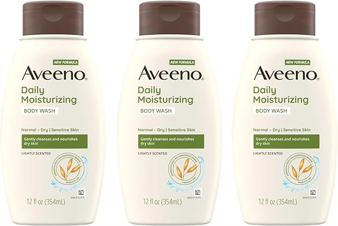 Aveeno Daily Moisturizing Body Wash, 12 Fl. Oz, Pack of 3 - Image 2